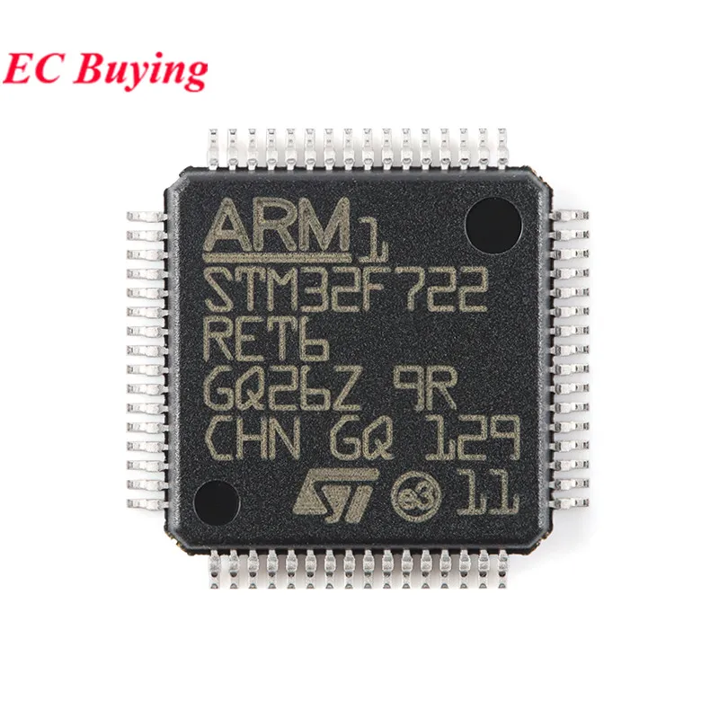 5 pz/1 pz STM32F722 STM32F722RET6 STM32 F722RE F722RET6 LQFP-64 ARM Cortex-M7 32-Bit Microcontrollore MCU Controller IC Chip