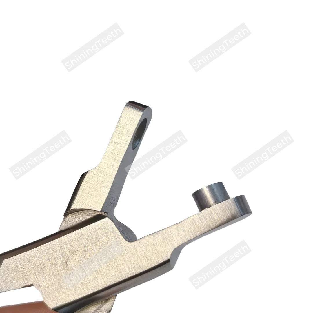 Dental Thermal Hole Punch Plier Clear Aligner Cut Hole Forming Dental Orthodontic Plier Half Moon Cutout Lingual Hole