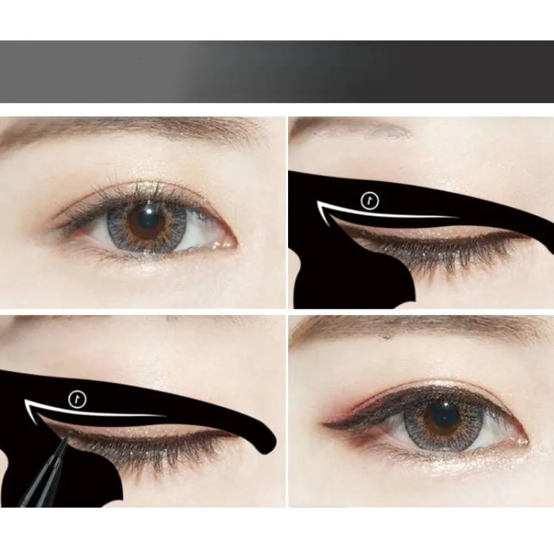 2-piece Set of Cat Models Easy To Operate Eye Makeup Tool Templates Multifunctional Eye Fixing Molds Cosmetic Products