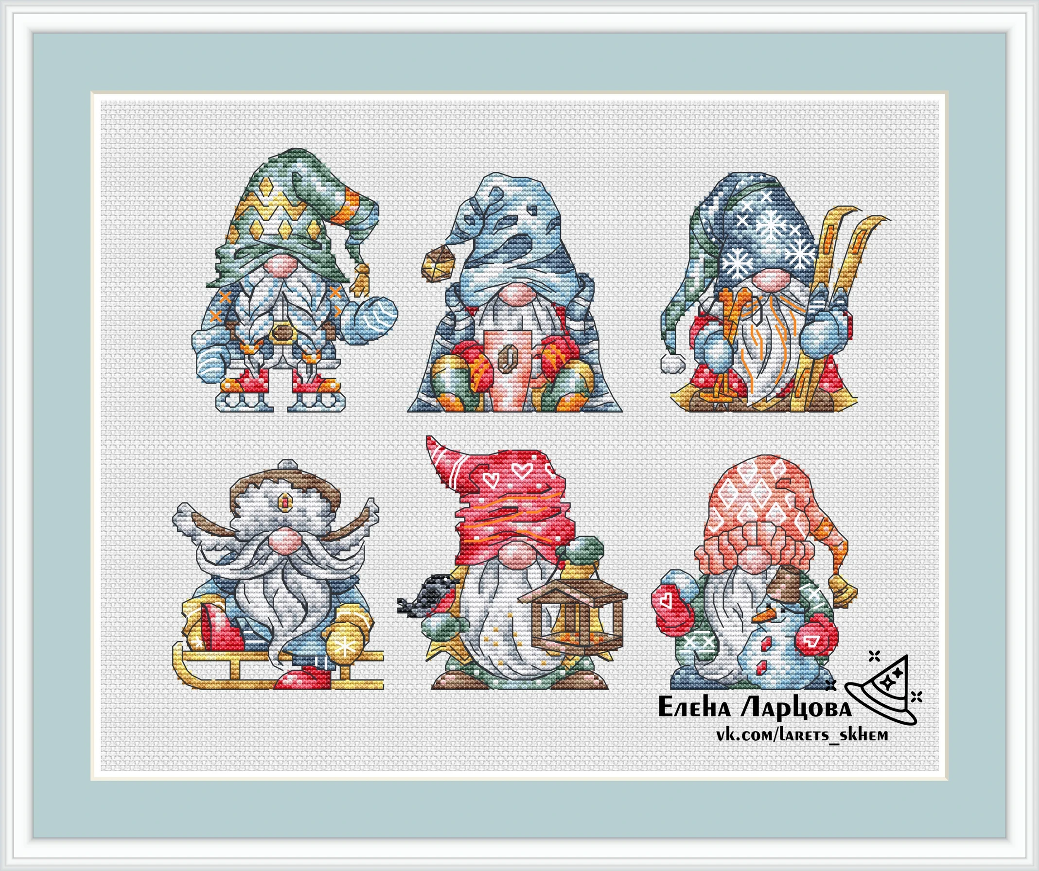 Cross stitch Kit 14CT Canvas Cross Stitch Embroidery Set Craft -15-Little Dwarf Series Winter is Coming 38-31 Cross Stitch Set