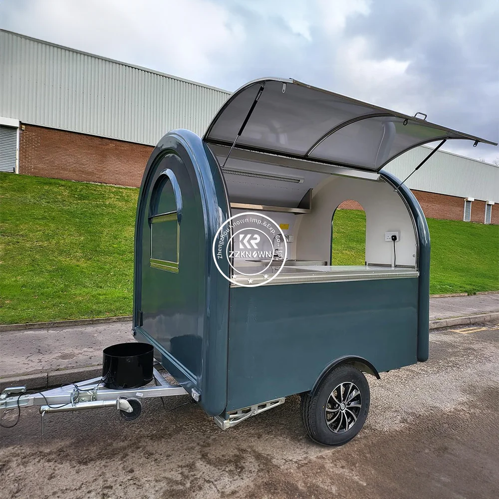 Consession Food Trailer Cart Mobile Snack Catering Trailer Fully Equipped Food Truck with Pizza Oven