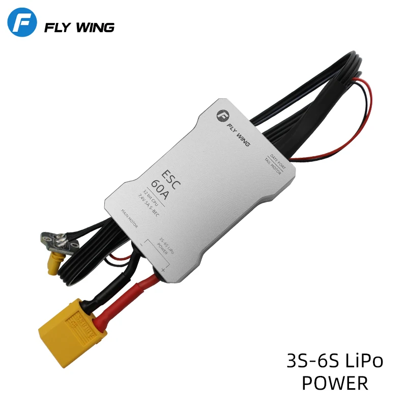 

Fly wing FW450 V2 450L 2 in 1 60A ESC Digital Helicopter ESC Spare parts for 450 helicopter