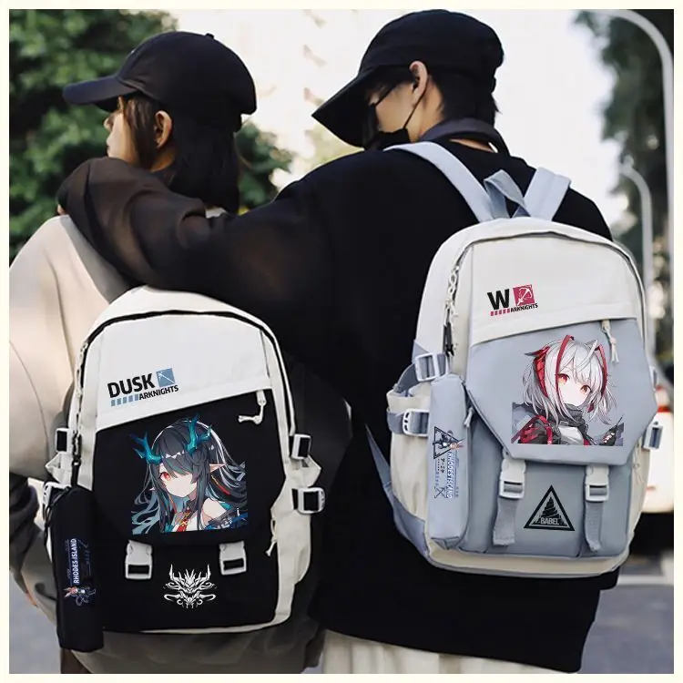 Arknights Large Capacity Simple Casual Unisex Backpack Fashion Trendy Primary And Secondary School Student Bag Anime