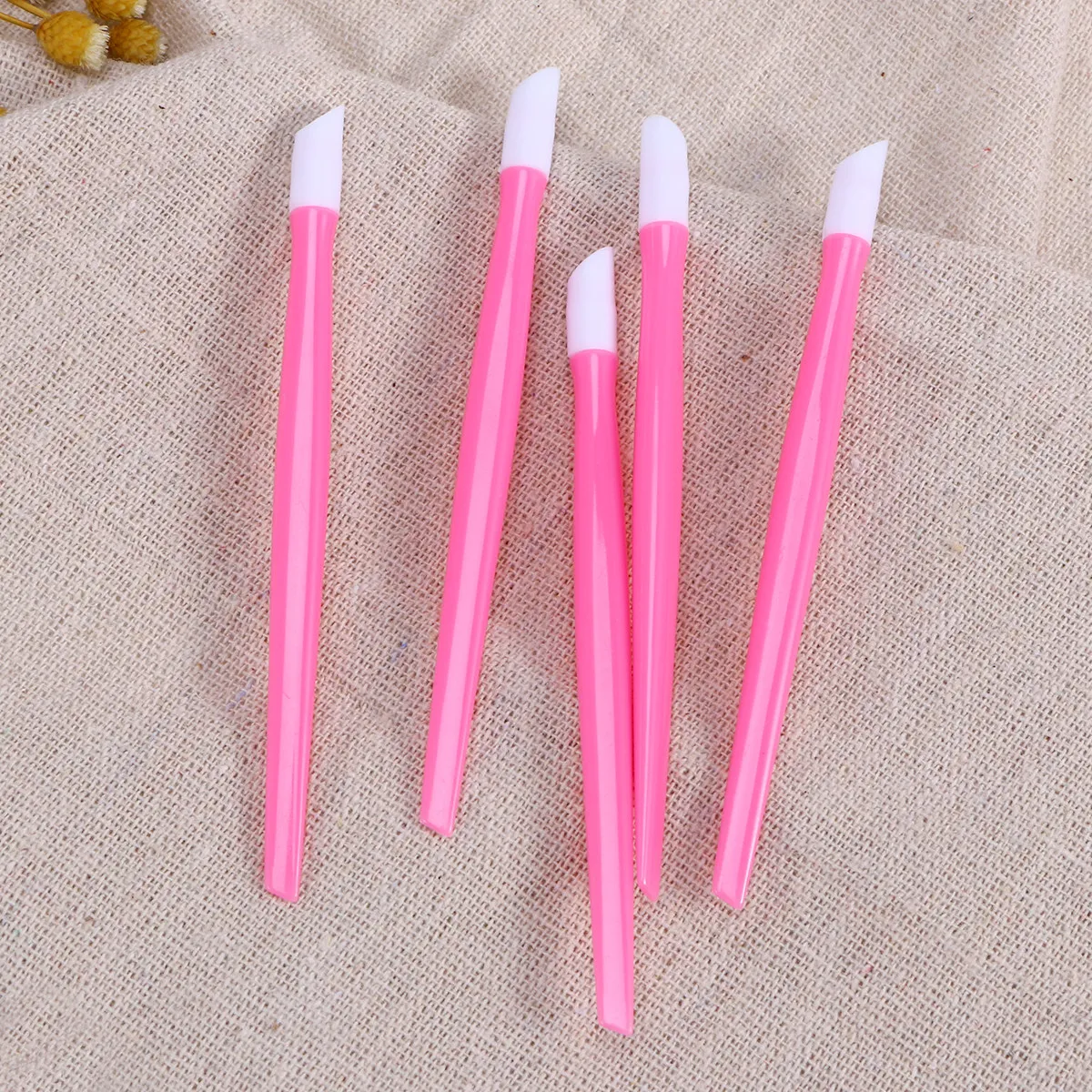 

20Pcs Nail Art Polisher Cuticle Pusher Dead Skin Remover Cleaning Stick for Nail Care Manicure Pedicure Ergonomic Washable