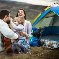 Outdoor Pop Up Tent Waterproof Portable Instant Automatic Camping Tent for 2-3/3-4 Person Family Tent Camping Backpacking 2024 2
