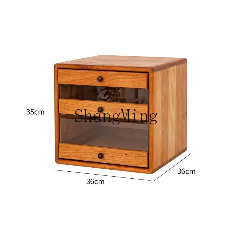 

CL Wood Black Walnut Dental Tea Set Storage Tea Leaves Multi-layer Five-drawer New Chinese Style Bogu Rack Wholesale