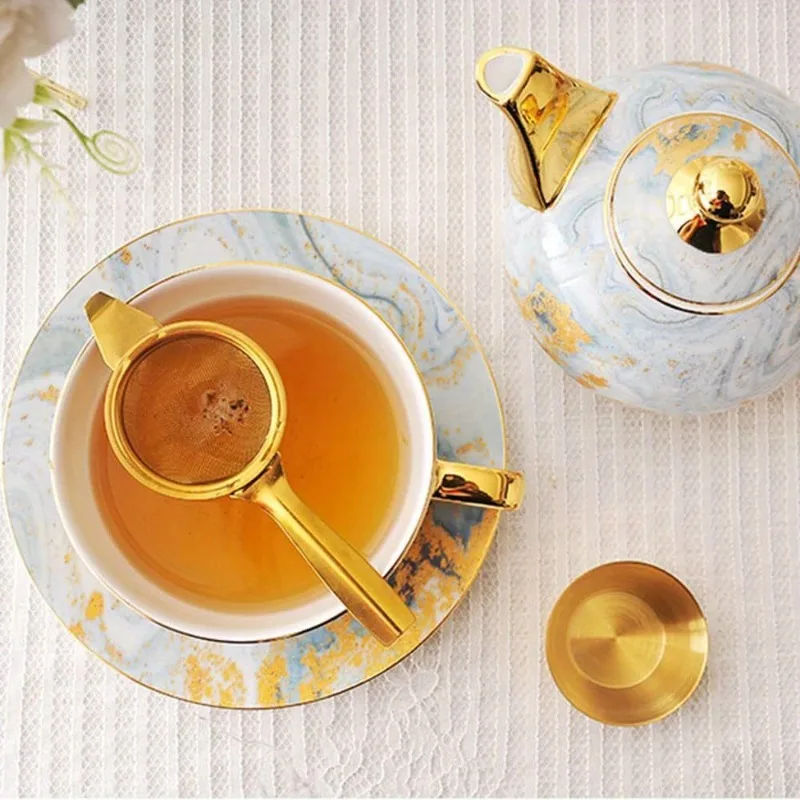 

304 Stainless Steel Tea Filter Multifunctional Tea Separator Accessories Filter Tray Set Tea Strainer for Loose