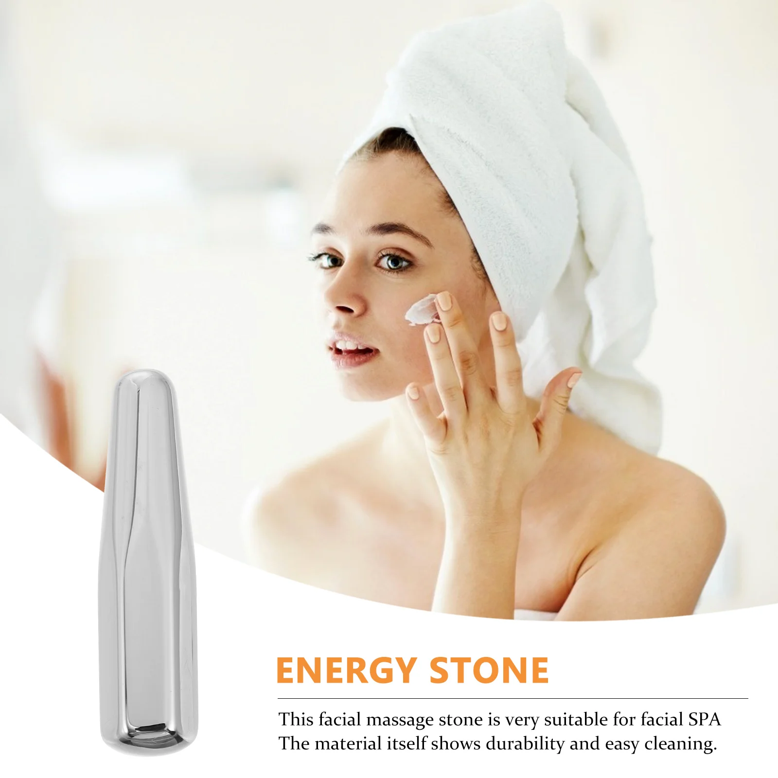 1 قطعة التيتانيوم الطبيعي هيرتز حجر الطاقة عصا تدليك متعددة الوظائف نقطة الوخز القلم للجسم الرقبة قدم الوجه تدليك العلاج