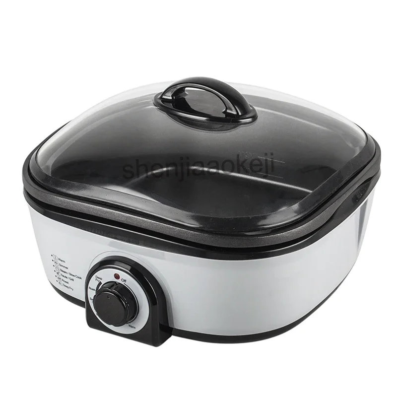 Elektrische Hot Pot Verdikking Fornuis Multifunctionele Fornuis Non-stick Kookpan Stoom/Hot Pot Grill Warme Frituur Fornuis Friteuse