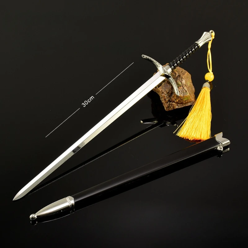 30cm New Game Figure Peripheral Glamdring Metal Craftsmanship Props Model Desktop Decoration Ornaments Boys Birthday Gifts Toys