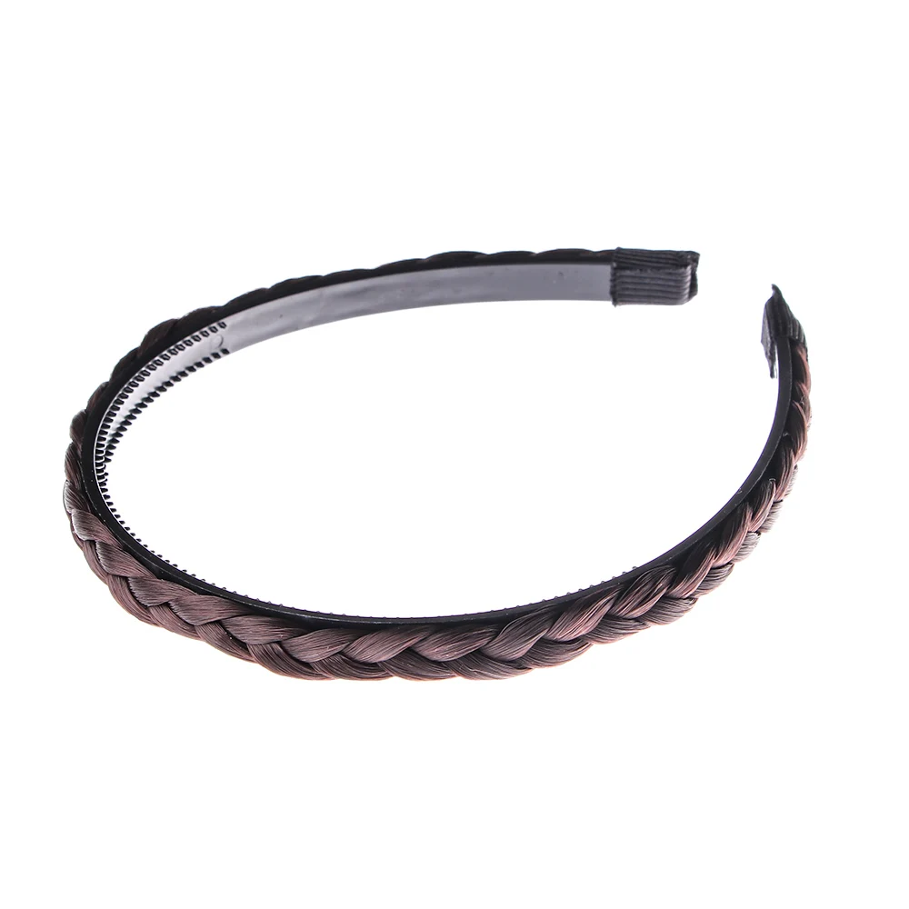 Princess Fashion Headwear Women Elastic Hair Accessories Synthetic Wig Hair Bands Braided Headband Twisted Wig Headband