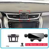 Car Phone Holder For Nissan Murano 2015-2021 Gravity Stand Mount Support Horizontal GPS Mobile Bracket Accessories With Base