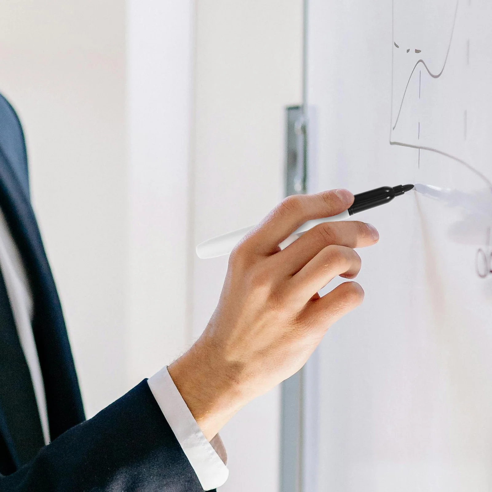 

4 шт. стираемые маркеры для досок, жидкие мелки на водной основе, широкий наконечник для классной комнаты, офиса, обучения, письма, ручки для сухого стирания