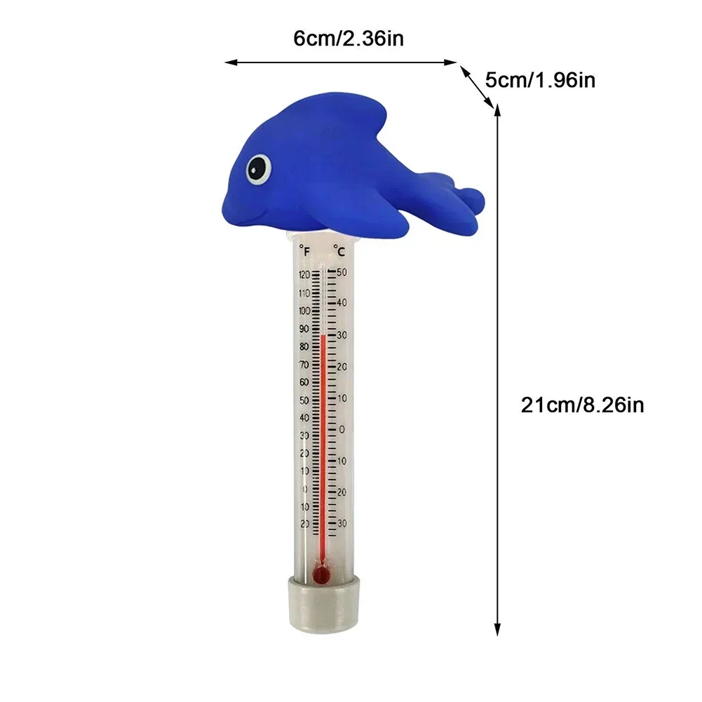 Swimming Pool Floating Thermometer Spa Fish Ponds Temperature Meter Outdoor Equipment Accessories 6x5x21cm Durable Practical