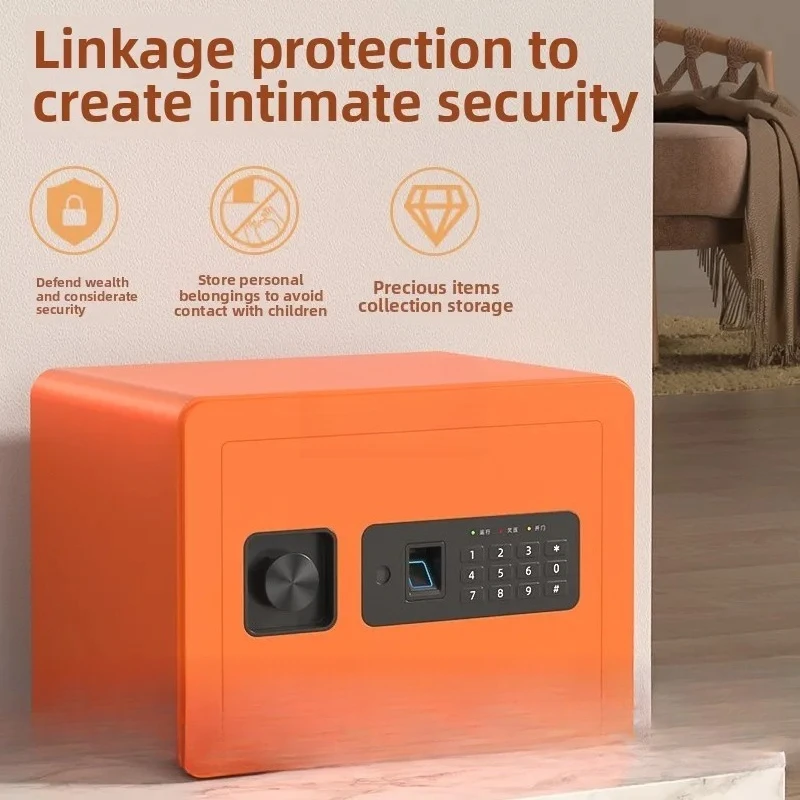 Lmm1 fingerprint password office hidden all-steel home safe deposit box