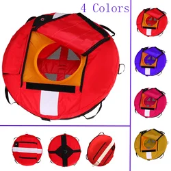 Boya de entrenamiento de buceo en 4 colores, marcador de flotación de bandera de abajo, señal de flotabilidad de seguridad, accesorios de equipo de buceo