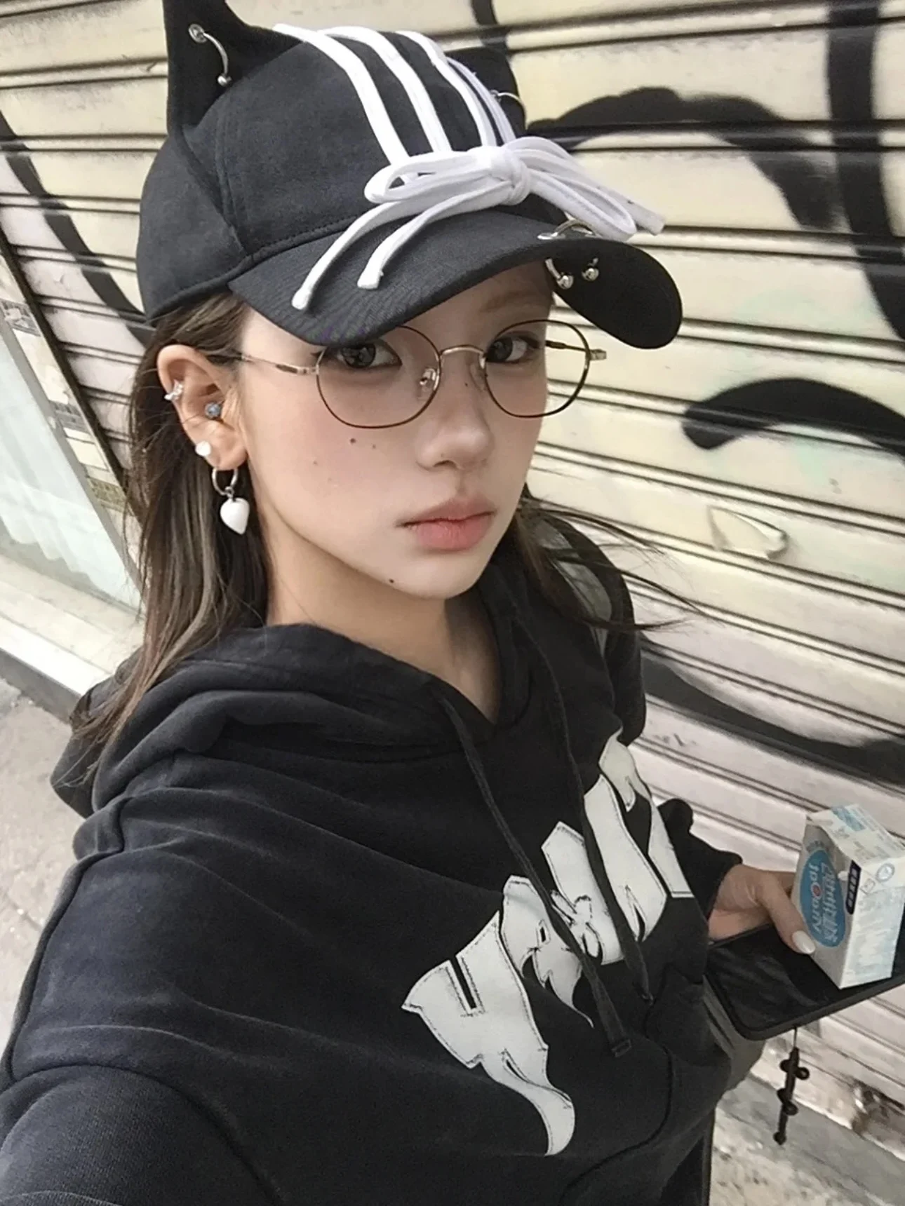 Lovely Cats Ear Baseball Caps with Ribbon Bowknot and Rings Designs Adjustable Snapbacks Hat for Women Fashion Enthusiasts