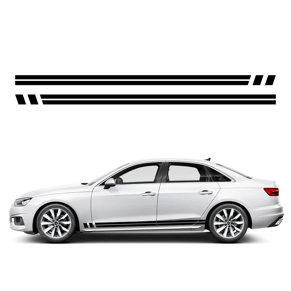 

2PCS Universal Racing Style Car Side Stickers For VW Volkswagen Tesla Skoda Volvo Suzuki BMW Audi Seat Subaru Auto Accessories