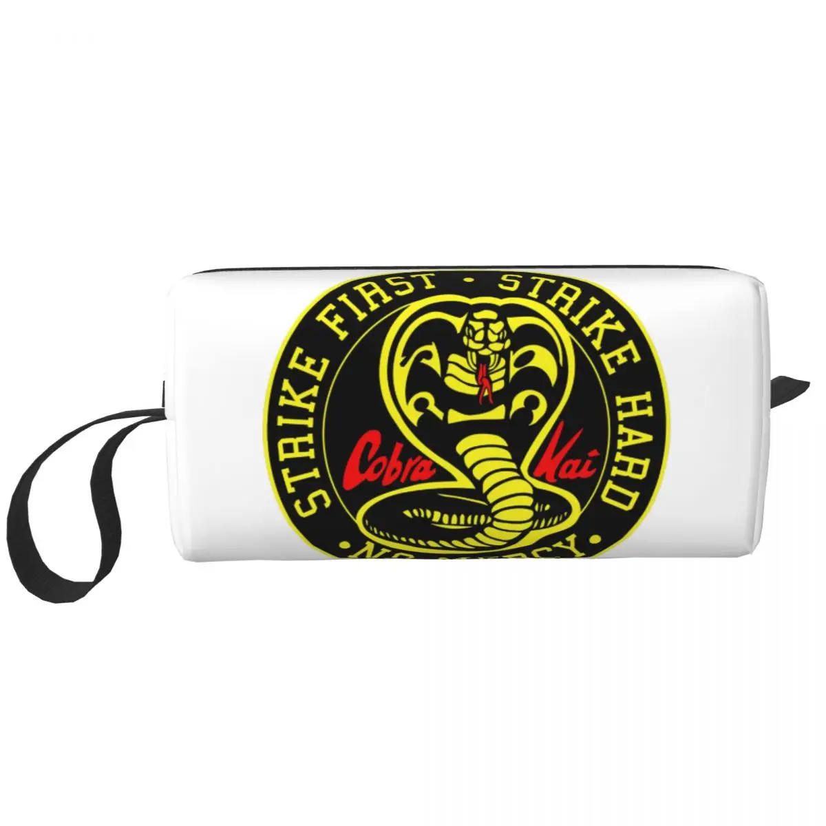 cobra kai no mercy pencil cases grande armazenamento pen bags pen box pencil pouch para meninos e meninas papelaria bolsa de maquiagem para estudantes 01