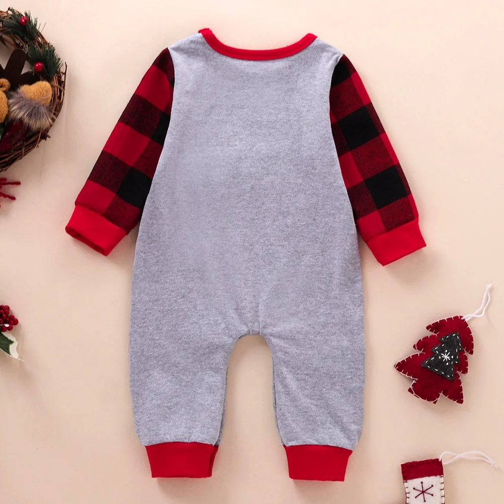 

1Pcs Christmas Tree Baby Romper Soft Breathable Cotton Jumpsuit Infant Baby Clothes Holiday Celebration Photo Props