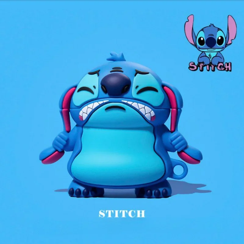 Cute Cartoon Stitch Case Cover for AirPods 1 2 Pro 3 Pro2  Wireless Bluetooth Earphones Silicone Protective Cover for Apple Pro2