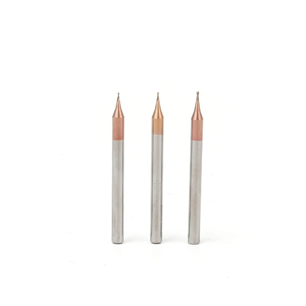 Graveren Houtbewerking Tool 0.2 0.3 0.4 0.5 0.6 0.7 0.8 0.9Mm 2 Flute Micro End Mill Tungsten Carbide Cnc frees Frees