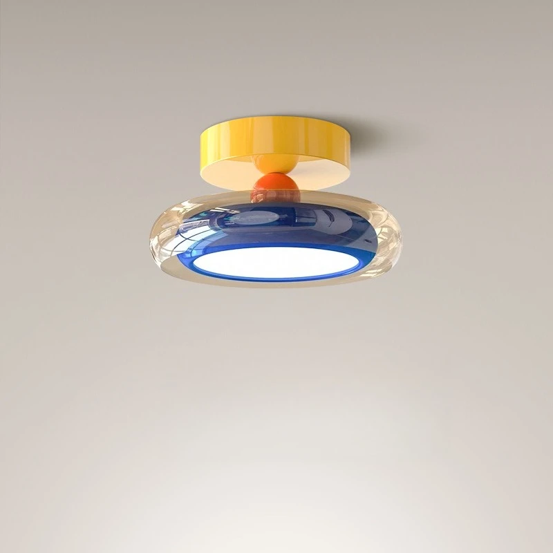 Color aisle light glass ceiling light, full spectrum eye protection light entrance light c