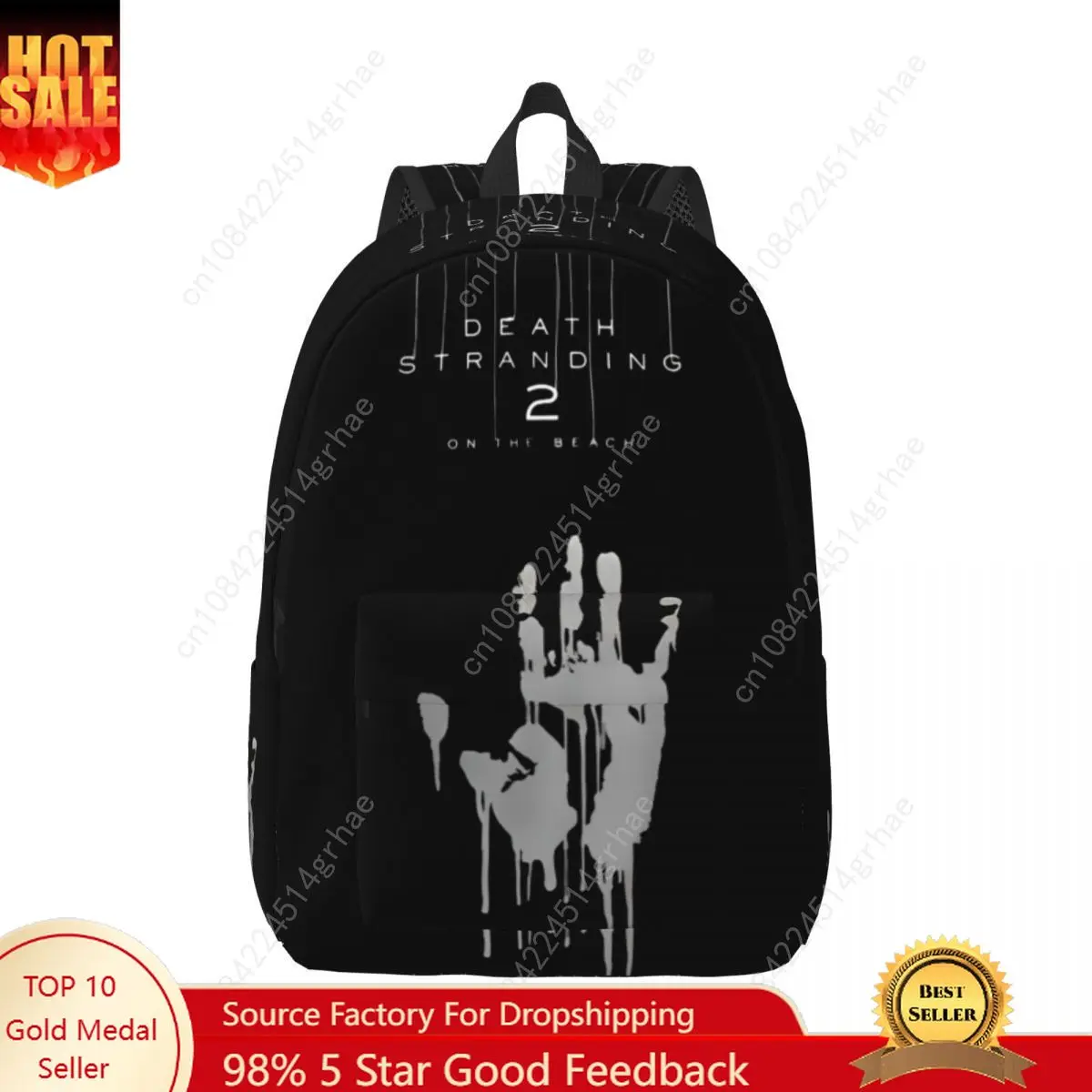 2025 Death Stranding 2 New Series Backpack with Pocket Student Hiking Travel Video Game Daypack Men Women College Shoulder Bag