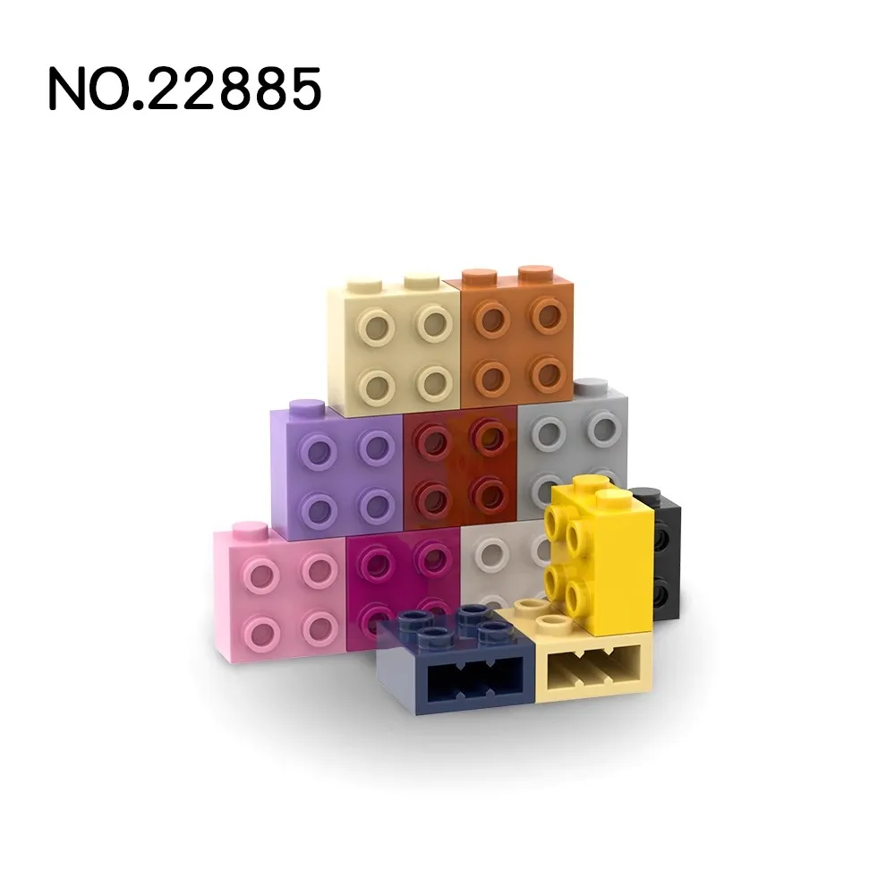 20pcs MOC Compatible Assembles Particles 22885 Brick Modified 1 x 2 x 1 2/3 with Studs on Side Building Blocks Parts DIY Toys