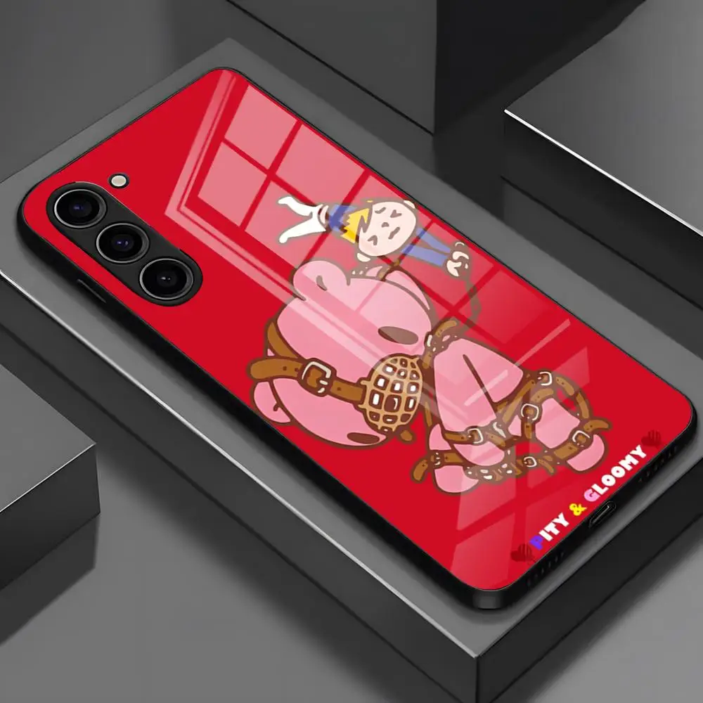 G-Gloomy-b-bear Phone Case For Samsung S25 Edge Ultra S23 S22 S21 S20 Ultra Plus S24 Fe A54 A53 A25 Glass Cover