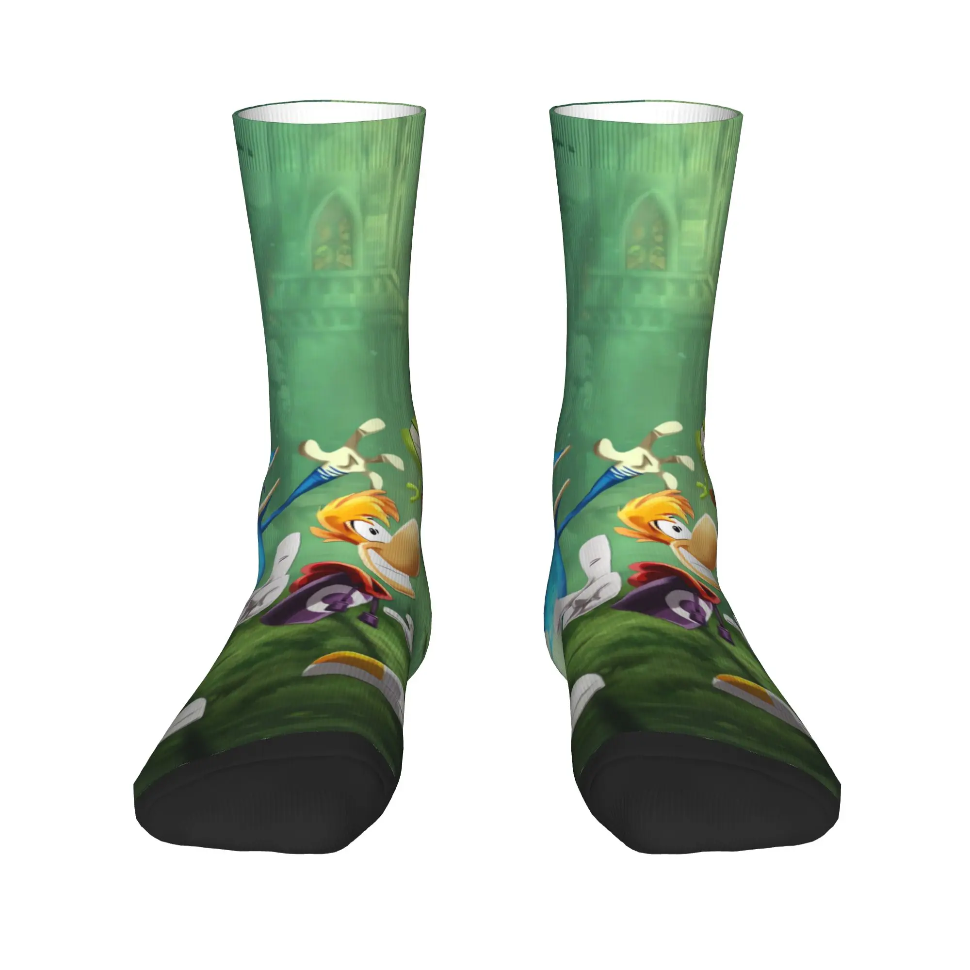 Cartoon Games Rayman Legends Socks  Non-Slip Stockings Women Men Warm Soft Running Sports Socks Autumn Leisure Pattern Socks