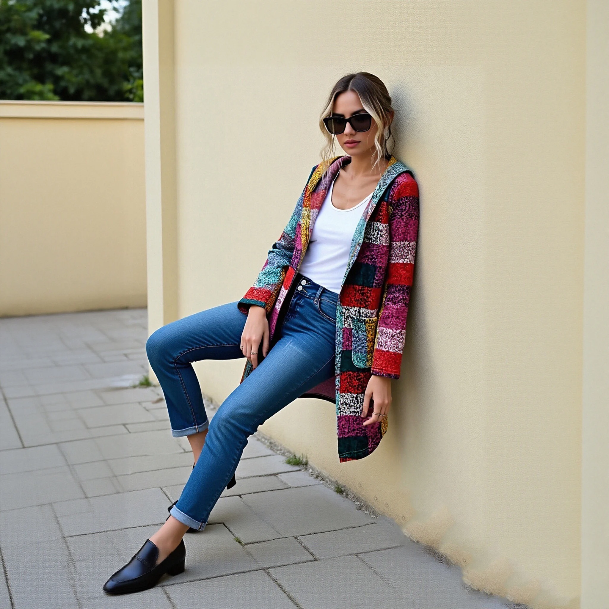 

Cozy Plaid Sweater Plaid Hooded Cardigan with Zipper Pocket for Women Long Sleeve Jacket for Christmas Halloween Outfit Zipper
