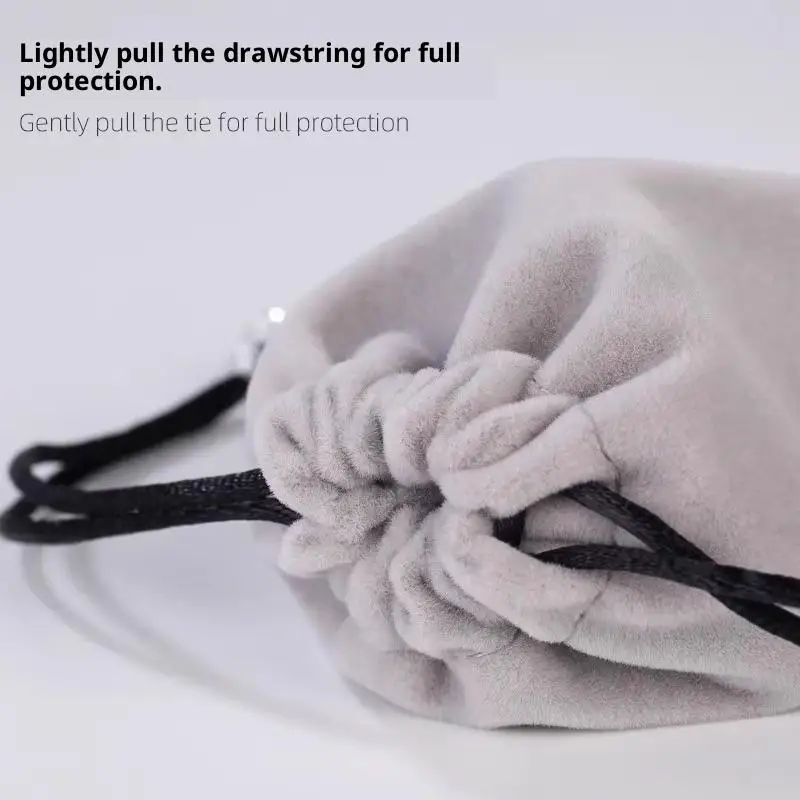 1Pcs Multifunction Flannelette Drawstring Pouch Bag, For Mobile Phone,Sunglasses,Electronic Gadgets-Travel Organizer Storage Ba