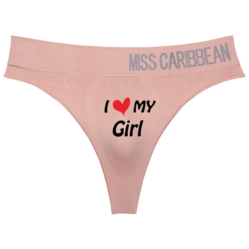 I LOVE MY Husband Hot Sexy Couples Panties Couples Lovers Cotton Underwear Homme Lingerie High-waist Sexy Panties Thong G String