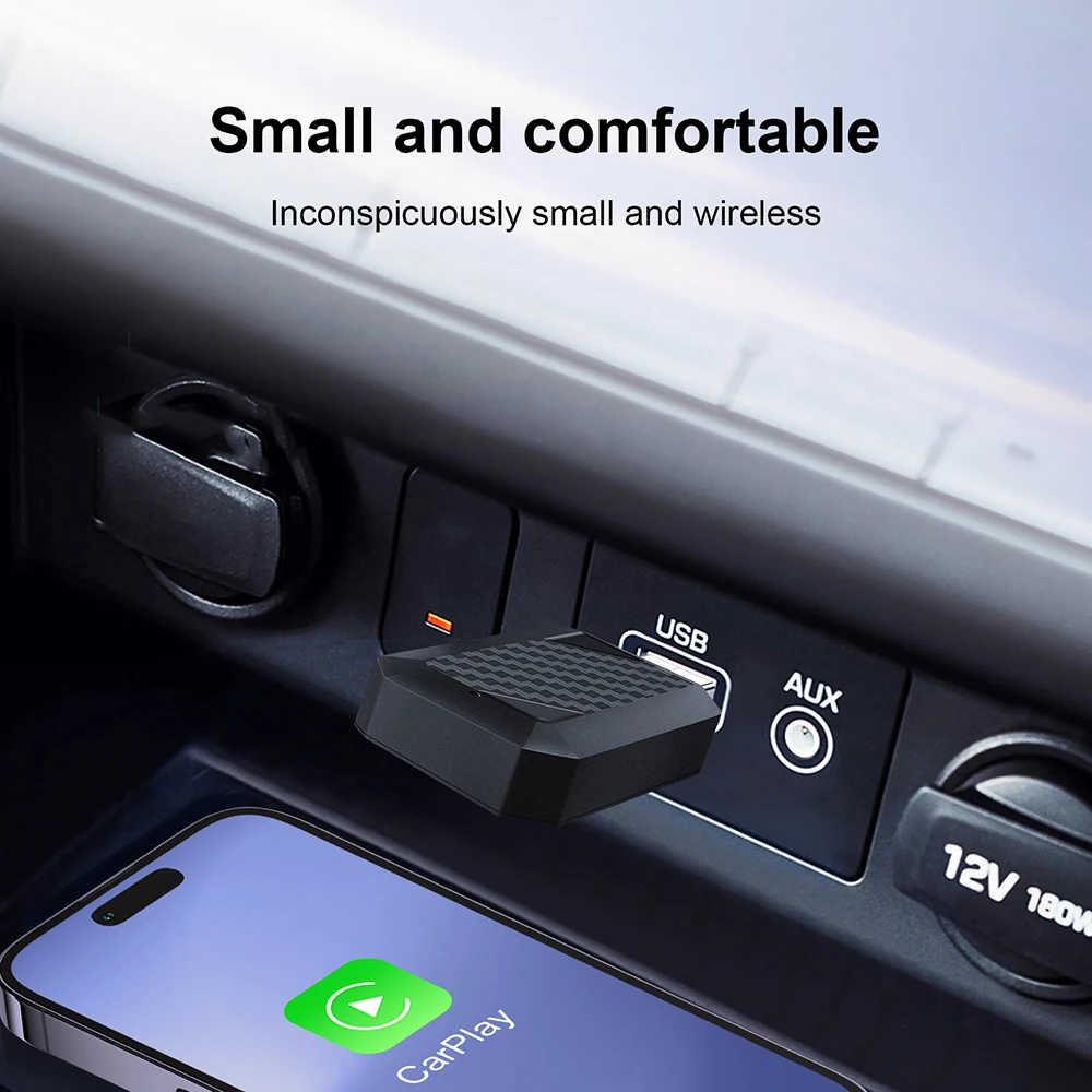2 in 1 bedraad naar draadloze CarPlay Android Auto Adapter voor OEM autoradio met USB Dongle Smart Mini Box Plug en Play Bluetooth