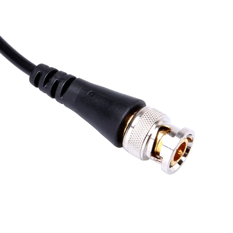 Cabo macho da trança do poder do conector BNC, conectores BNC, fio coaxial do sinal, Q9, 10 PCes