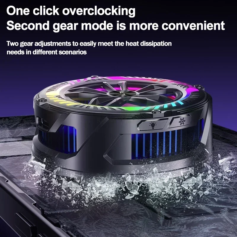 P68 Universal Frozen Mobile Phone Cooler Magnetic Semiconductor Cooler Cooling Fan Radiator for IOS Android PUBG Cool Heat Sink