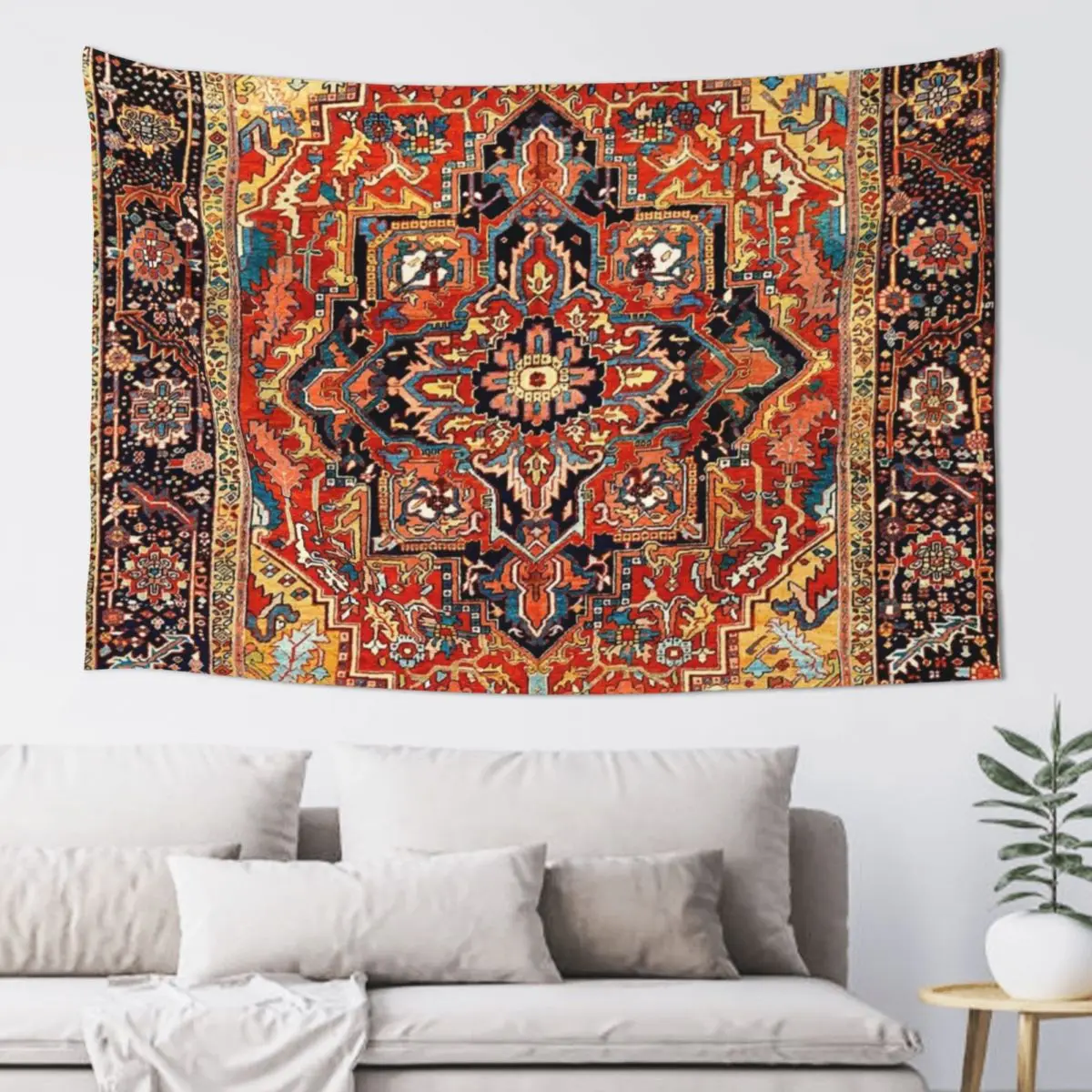 

Heriz Persian Carpet Print Tapestry House Decorations Wall Carpet Tapestry