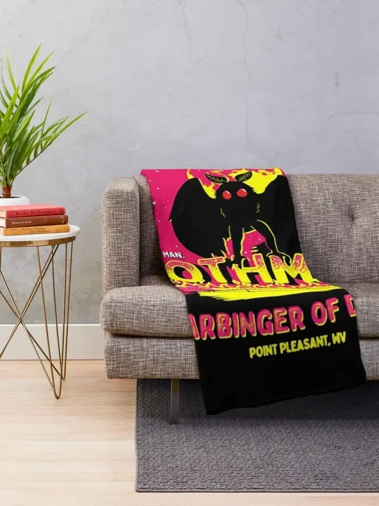 Mothman, Harbinger of Death! Throw Blanket Decorative Throw Extra Large Throw Personalized Gift Blankets