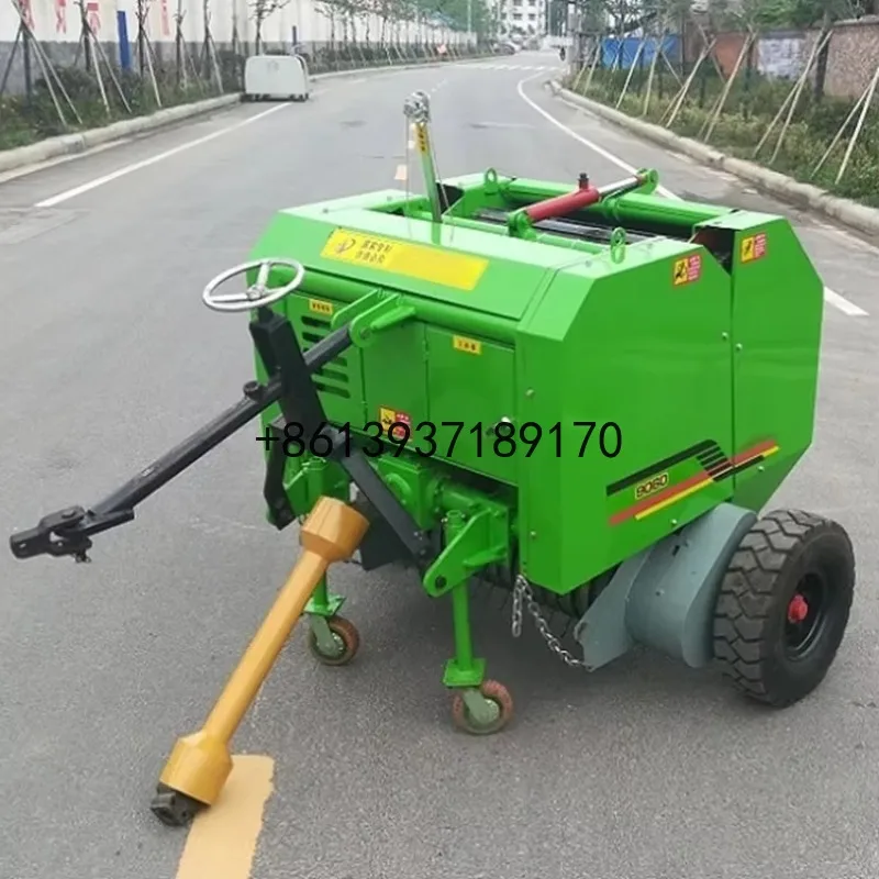 Hot Sale Baler Machine Small Mini Round Hay Baler with Ce Provided Hay Making Machine for Small Farms Bale Hay Rice Wheat Straw