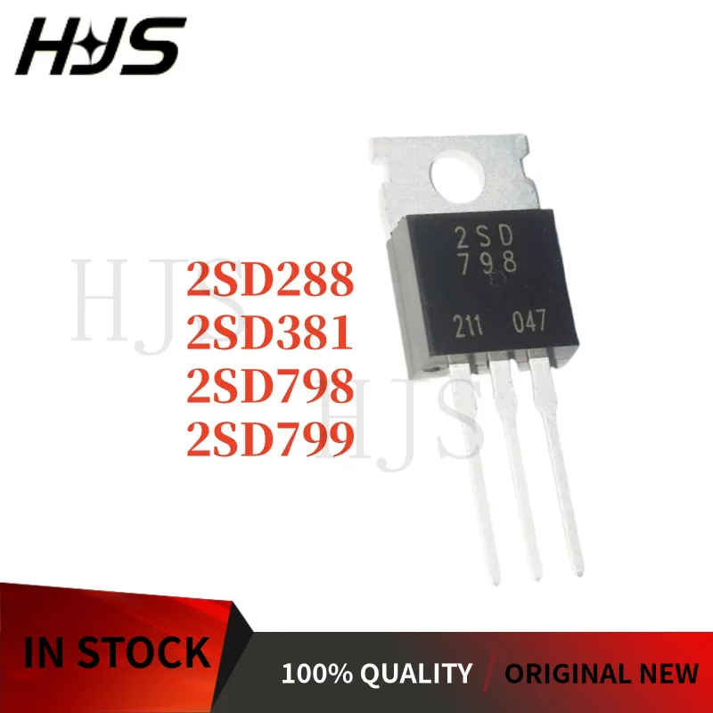10 Uds nuevo 2SD798 2SD799 2SD381 2SD288 D798 D799 D381 D288 TO-220 transistor de potencia Darlington