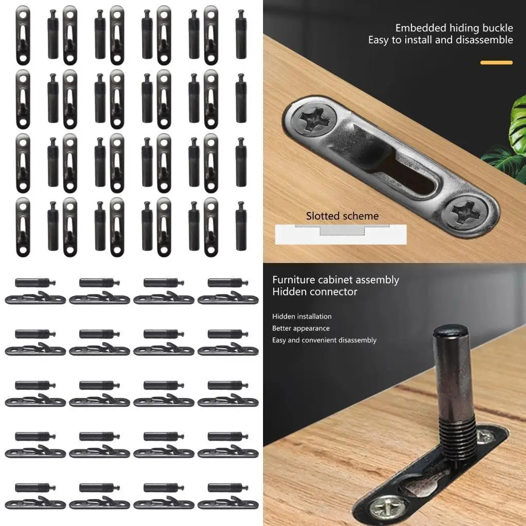 20pcs Coup dissimulé portable pour les étagères placards meubles 37JD 20pcs Coup dissimulé portable pour les étagères placards meubles 37JD