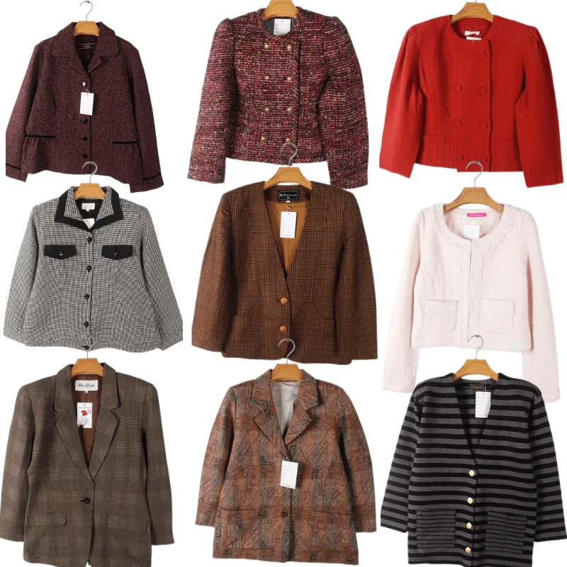 

Vintage Metal Sle ort Suit Jaet for Women Commute Sle round Ne Button up Long Sve Regular Length Pure Color