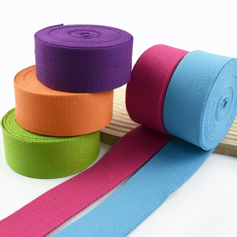 

5M 50mm Cotton Webbing Tape for Backpack Safety Belt Sling Canvas Ribbons Strap Luggage Bias Binding Band DIY Sewing Accessories