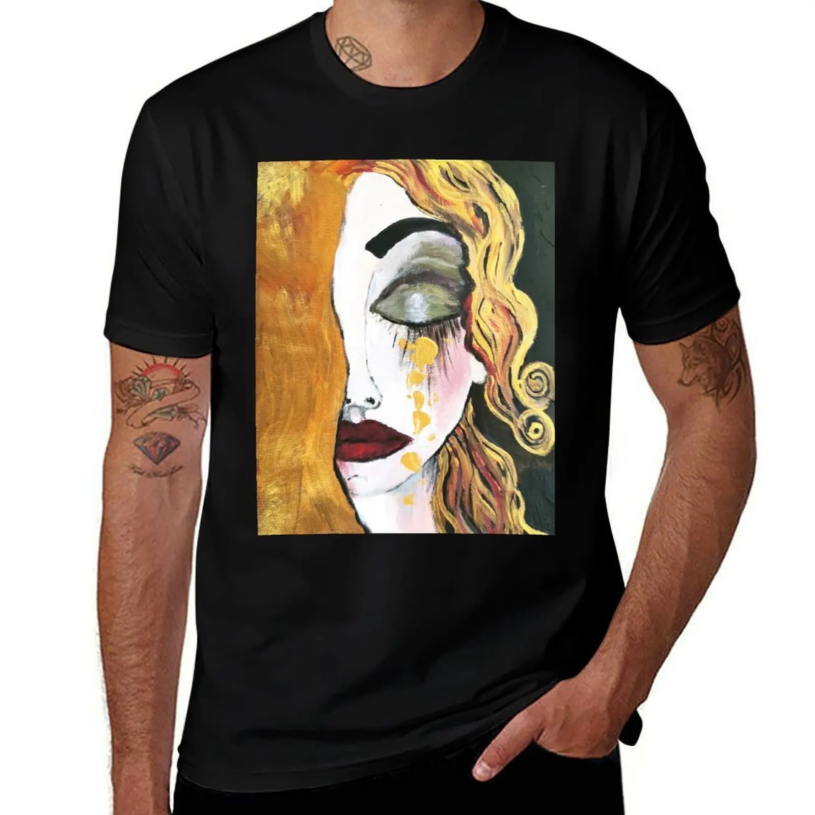 

GOLDEN tears, Freya T-Shirt blanks summer top tops mens funny t shirts