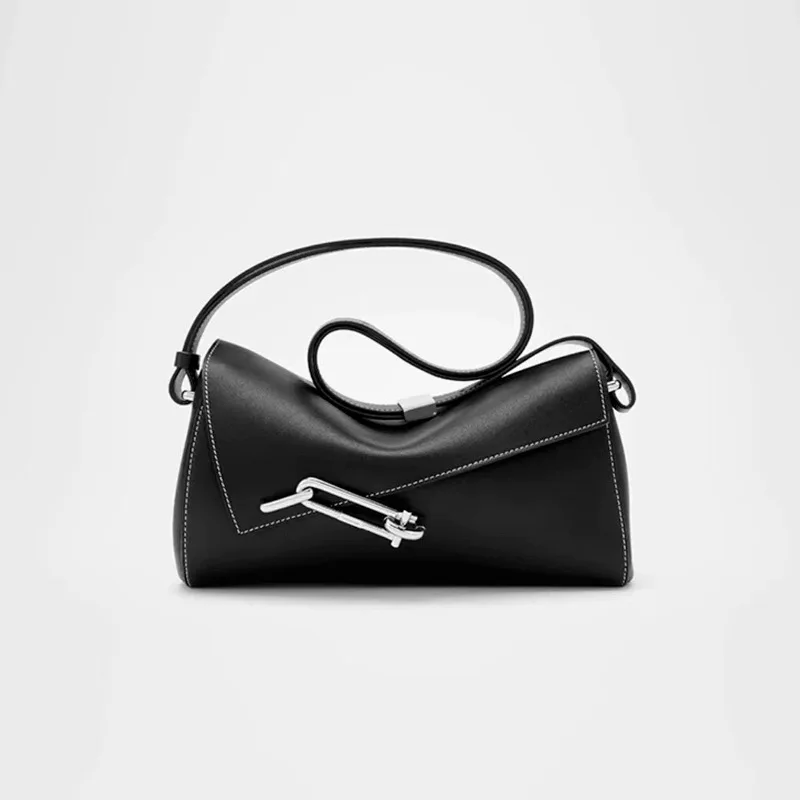 TADFAB Lock Box Bag Interlock Colorful Small Square Bag Niche Fashion Versatile Unisex Crossbody Underarm Bag