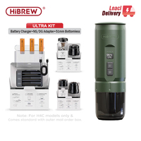 HiBREW H4C H4C Portable Espresso Coffee Machine Replaceable Battery Pack 51MM Bottomless Ground Coffee Accessory Nes DG Adapter