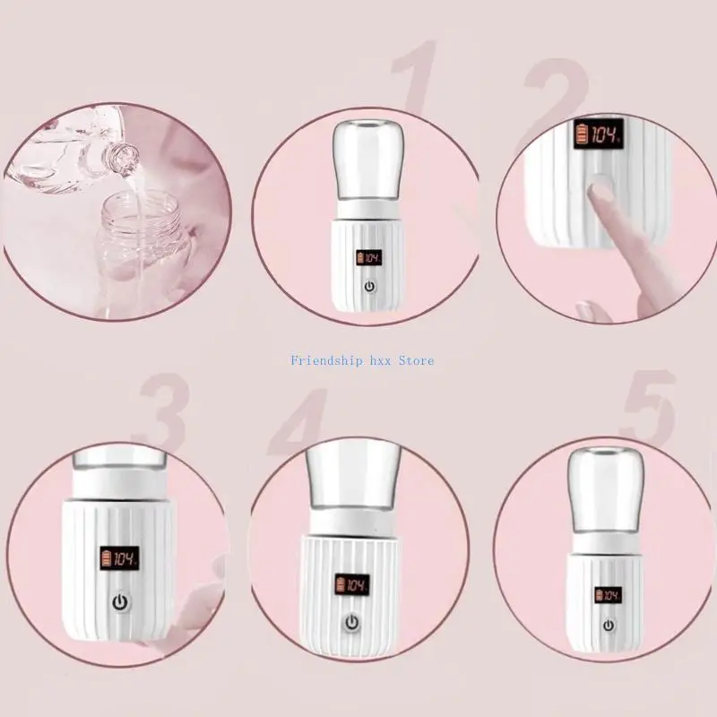 

F1CB Lightweight Portable Bottle Warmer Electric Intelligent Control Breastfeeding Milk Warmer for Busy Parents Quick Heating