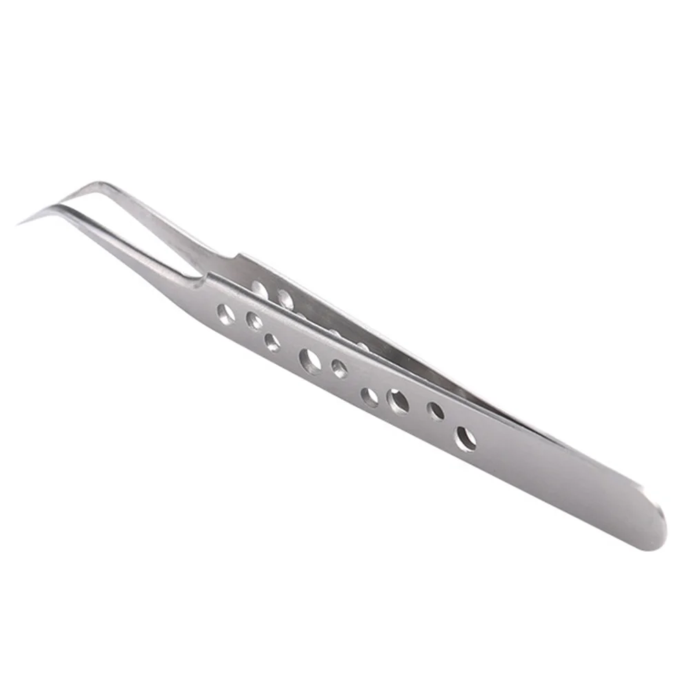 

2Pcs Anti-Static Eyelash Tweezers Nonmagnetic Precision Nail Tweezers Nail Art Tool Professional Manicure Home Use