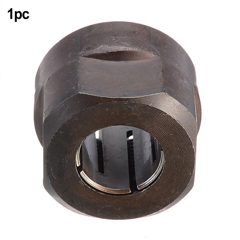 1 Pc Plunge Router Collet Nut Chuck 12.5mm Metal Parts For 3612 22.5*27mm Trimming Machine Woodworking Tools Accessories